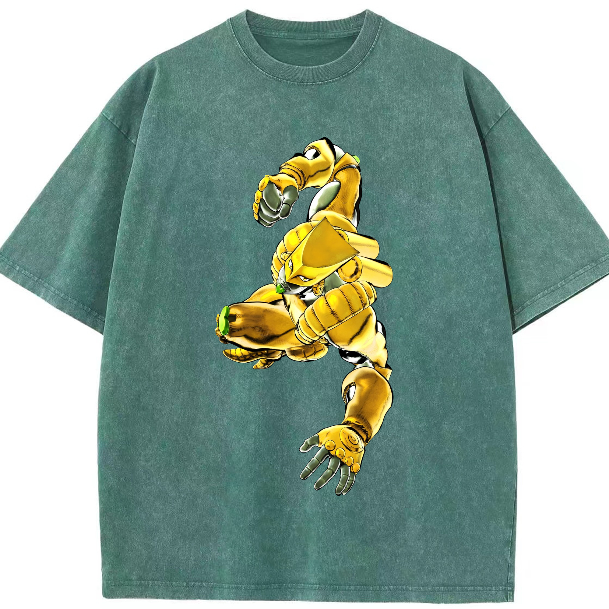 （画像用） ジョジョの奇妙な冒険 ディオ?ブランドー JoJo's Bizarre Adventure Dio Brando 綿100% ヴィンテージ風 半袖Tシャツ（フロントプリント）